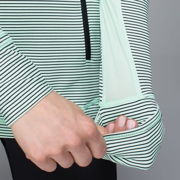 Lululemon Athletica Mint Striped Sweatshirt - Picture 5 of 10
